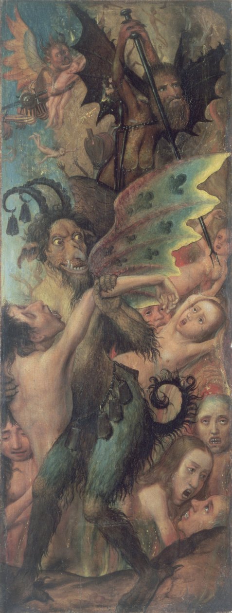 Glimt of Hell (panel) af Flemish School