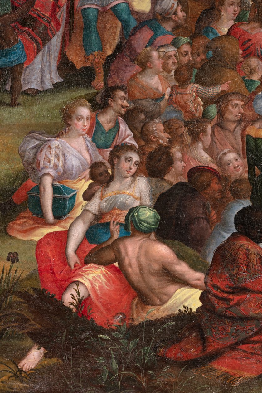 Johannes prædiken i ørkenen af Flemish School