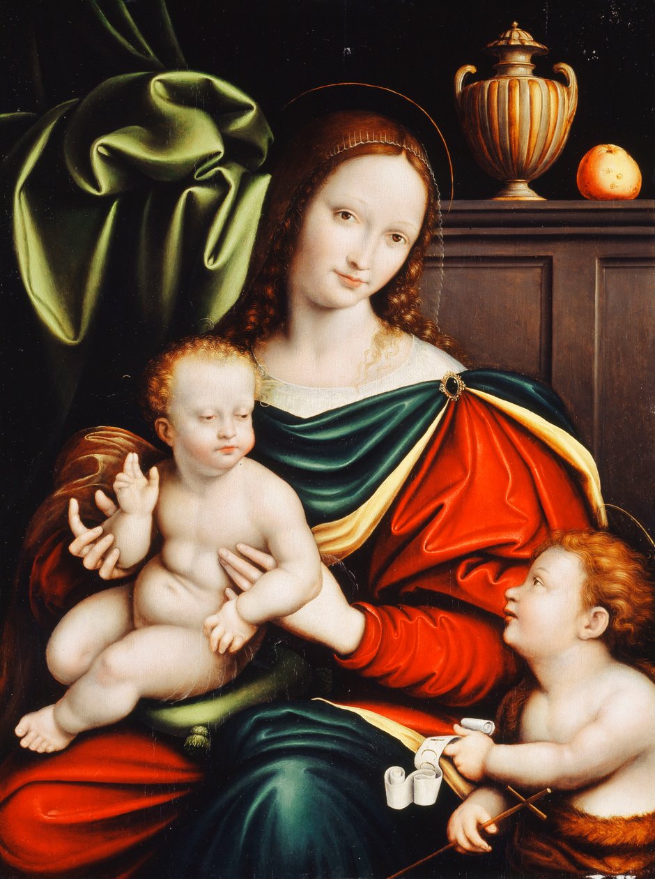 Jomfruen og barnet, af Flemish School