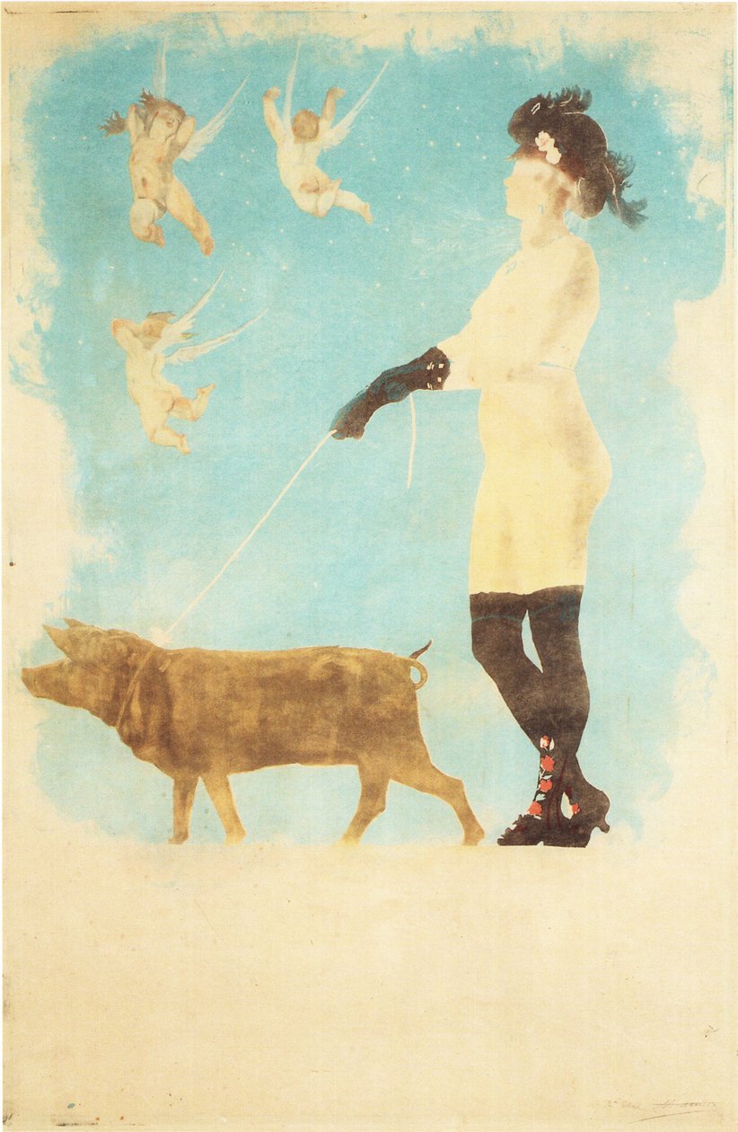  Pornocratès af Félicien Rops