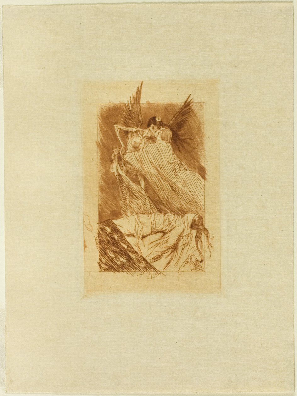 Frontispice til The Dead Kisses af Félicien Rops