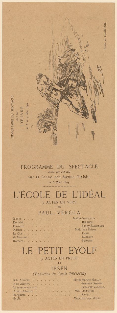 Idealets skole, Le Petit Eyolf, 1895. af Félicien Rops