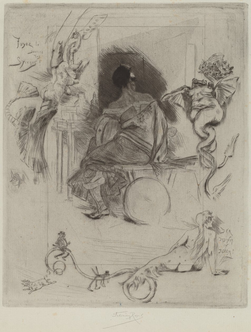 Den sidste Maja, 1880. af Félicien Rops