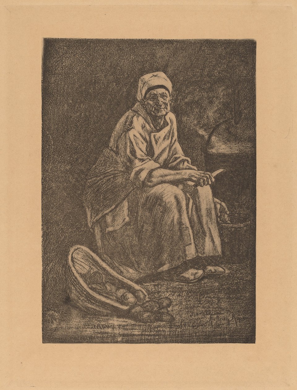 Gamle Kate. af Félicien Rops