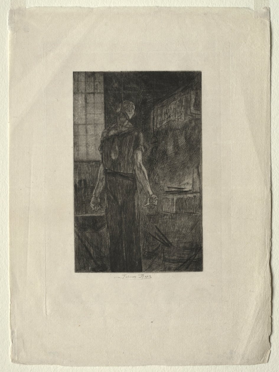 Hængningen af Levallois-Perret, ca. 1880. af Félicien Rops