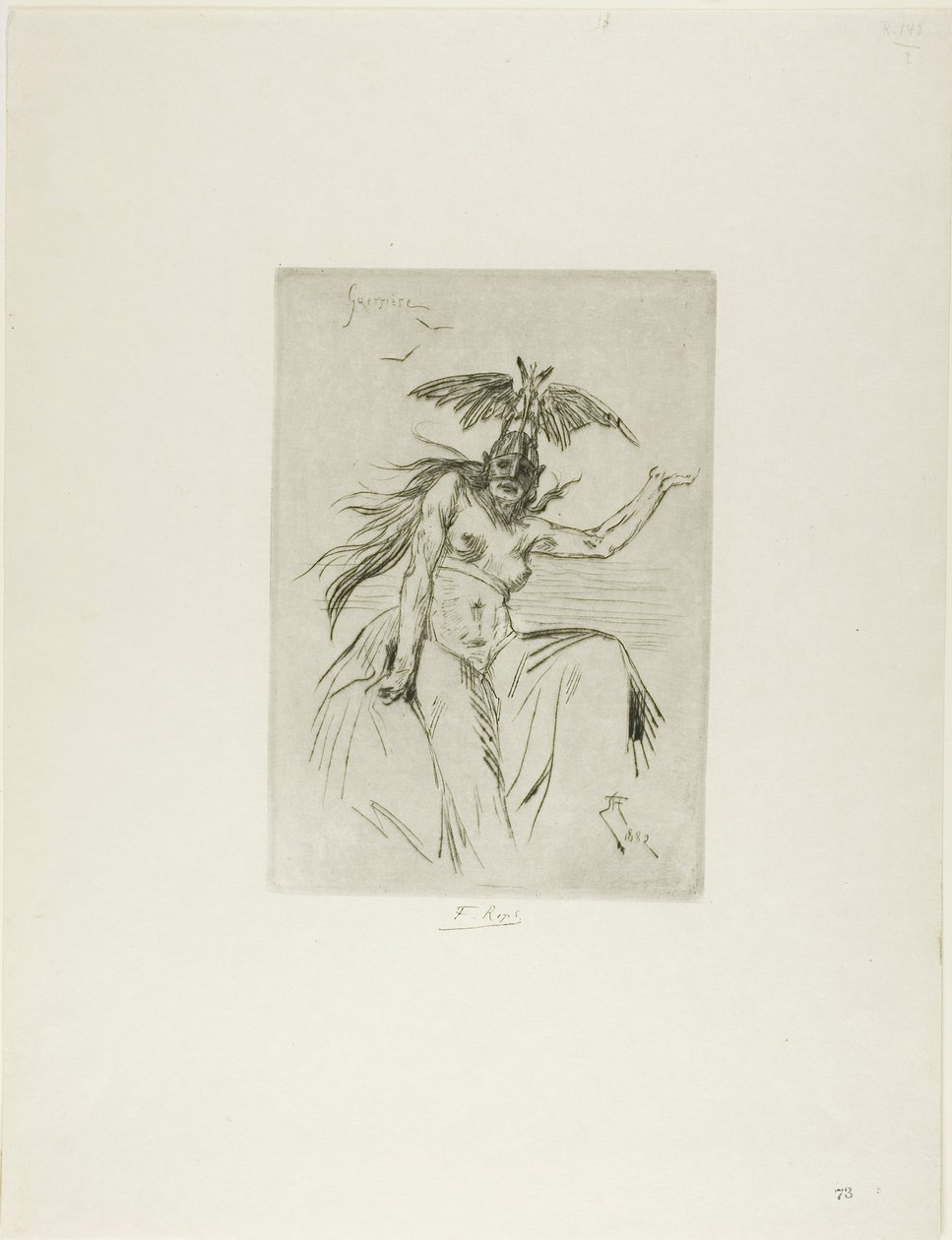 Kriger af Félicien Rops