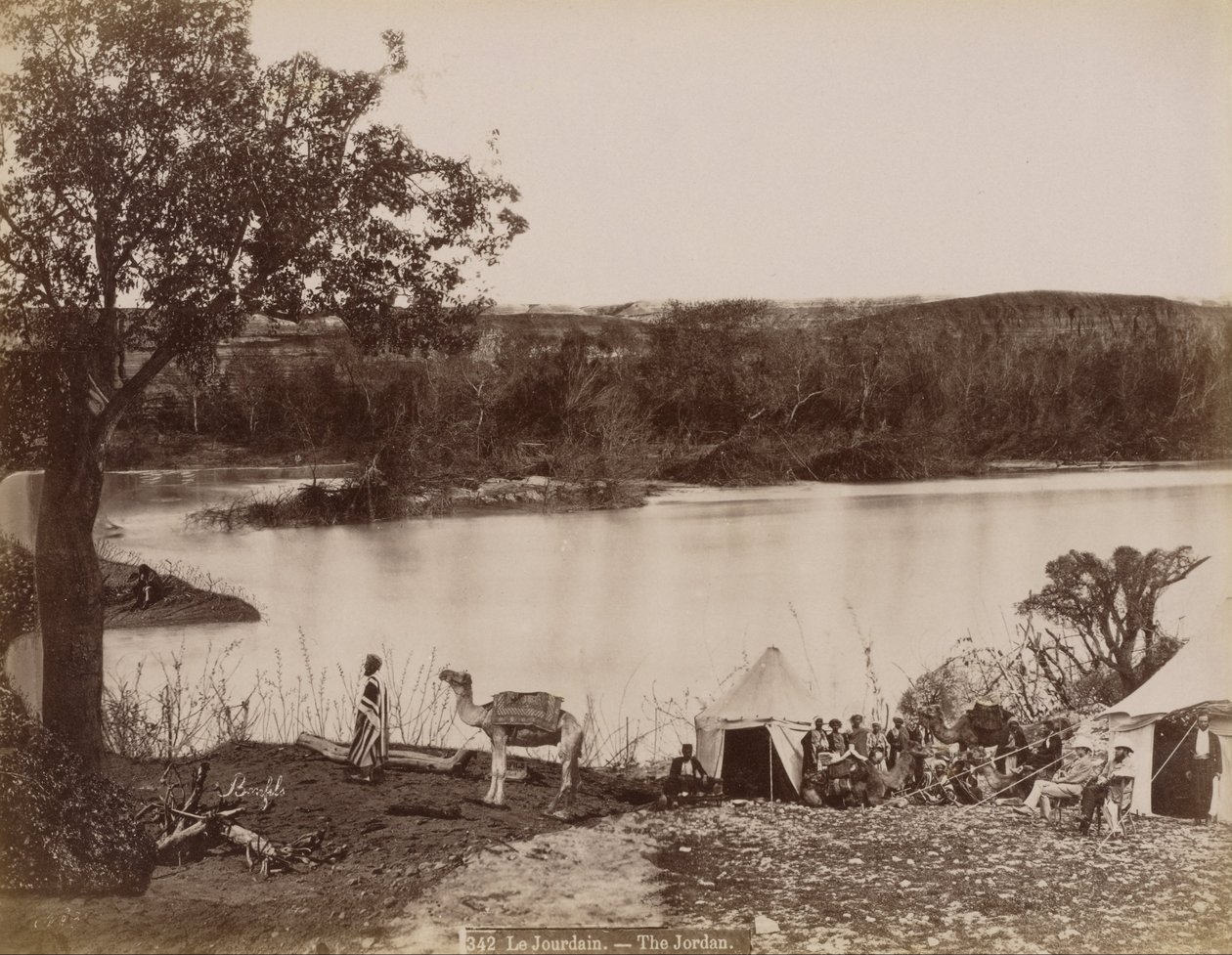 Le Jourdain (Jordan) af Félix Bonfils