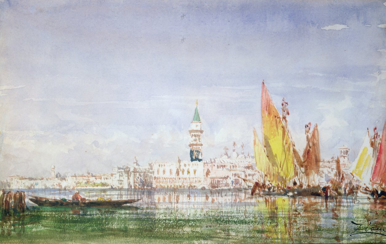 Venedig af Félix Ziem