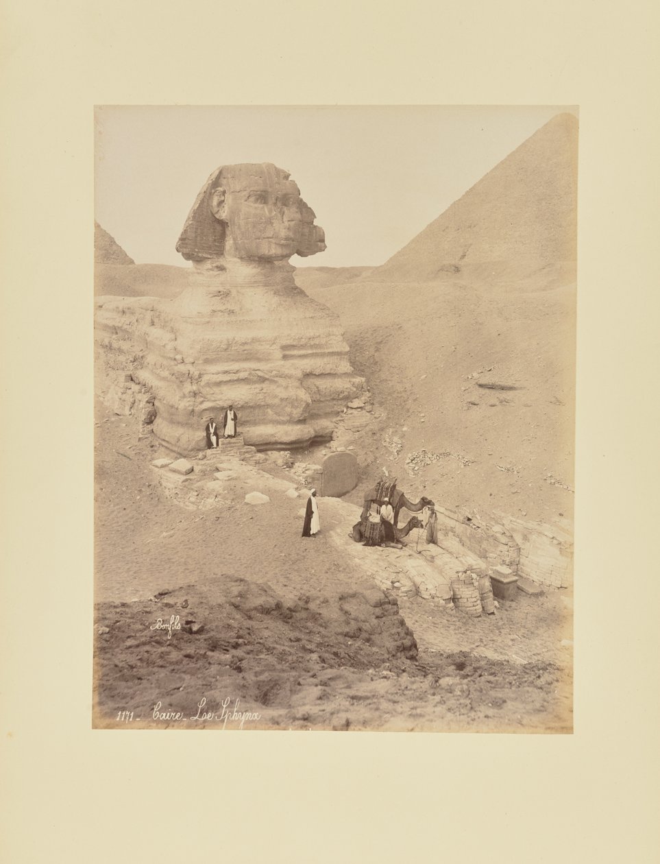 Kairo - Le Sphynx af Félix Bonfils