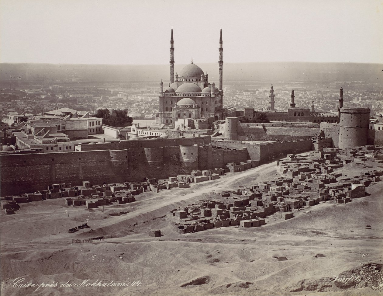 Kairo nær Mokkatam, 1870