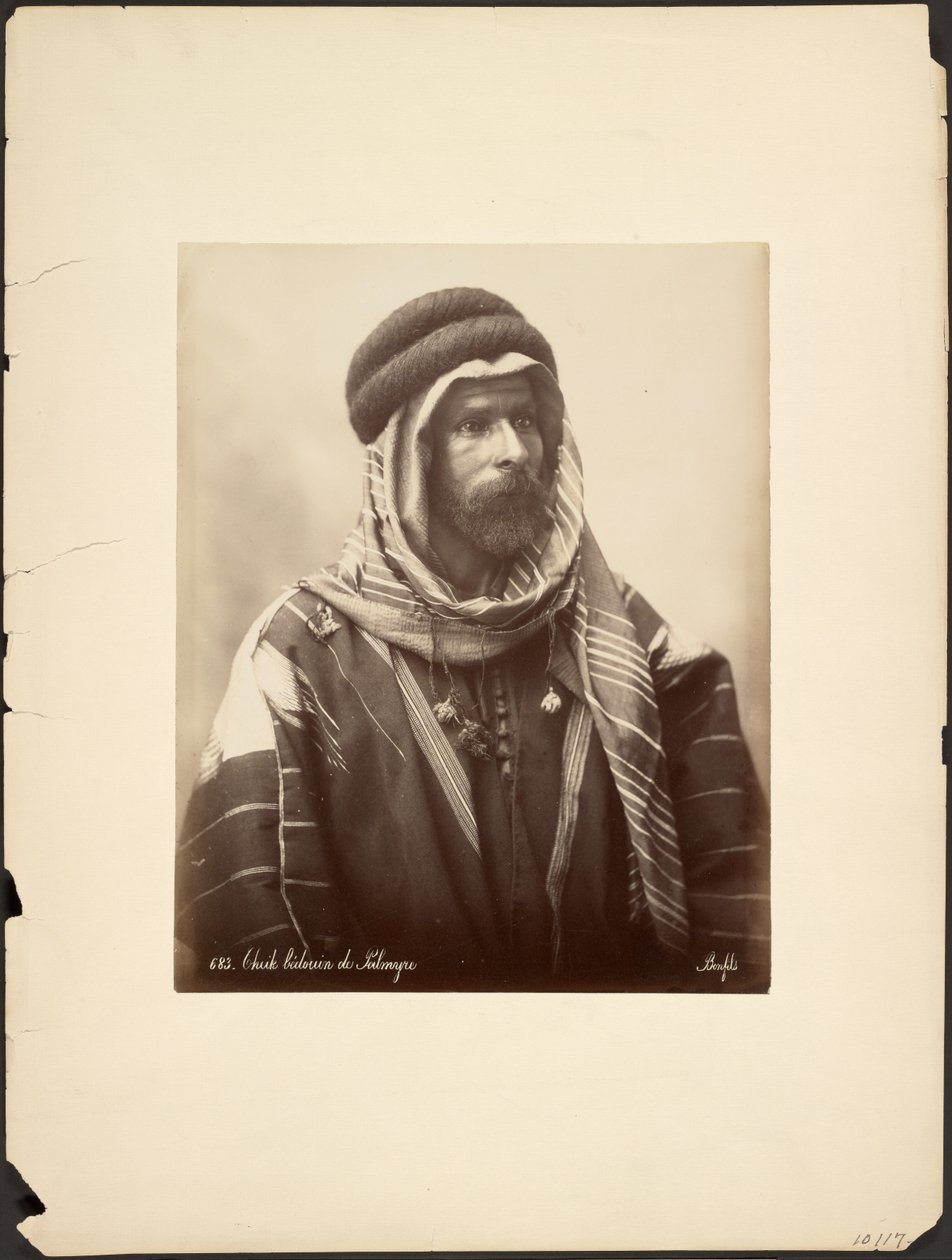 Beduinsk sheik fra Palmyra af Félix Bonfils
