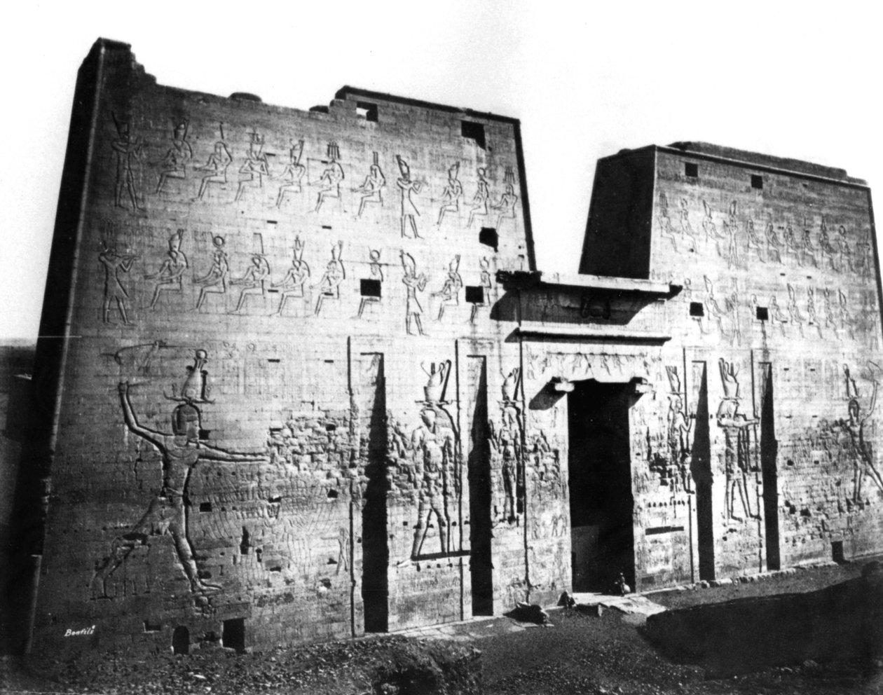 Edfu, Nubia, Egypten, 1878 af Félix Bonfils