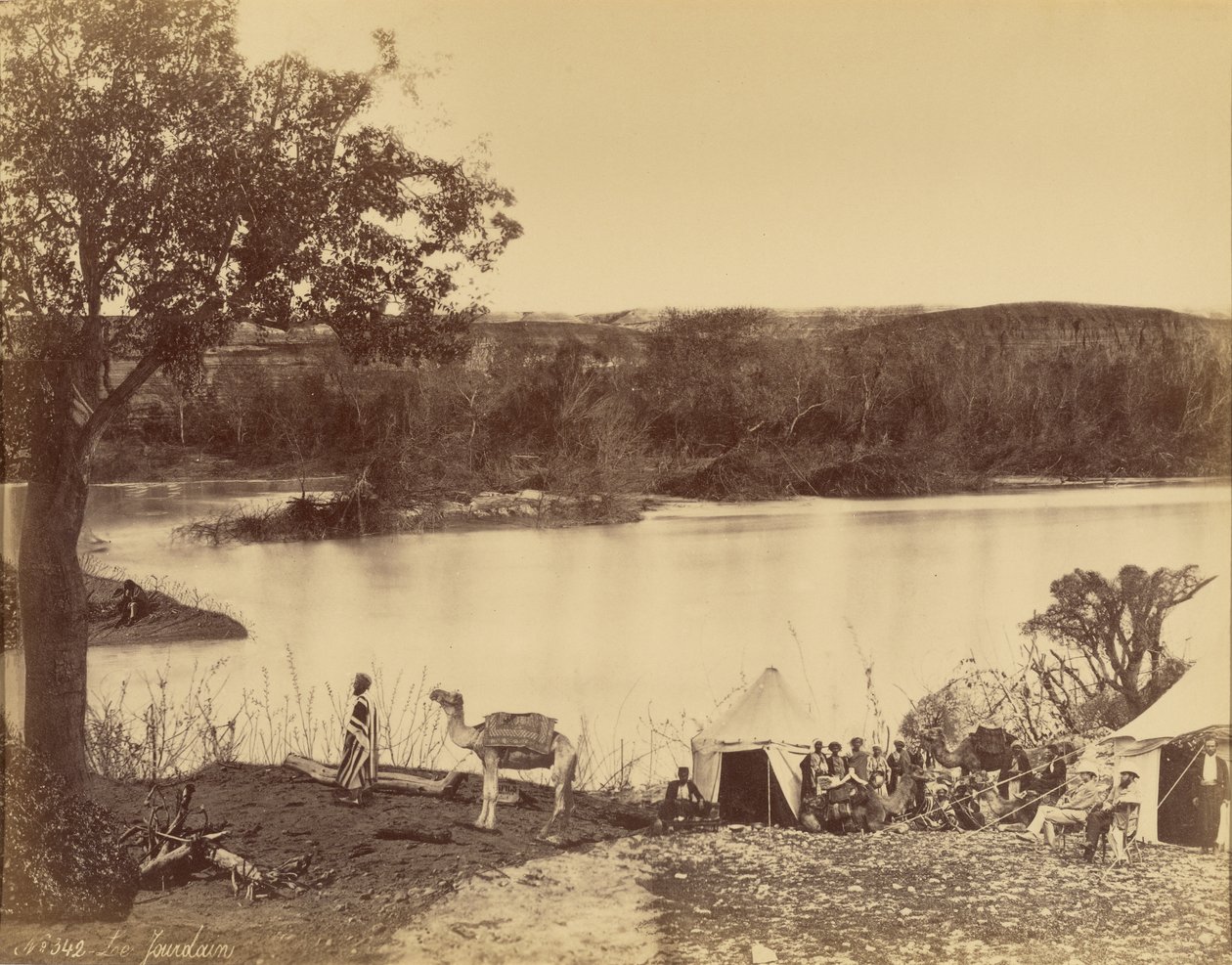 Le Jourdain [Jordanfloden] af Félix Bonfils