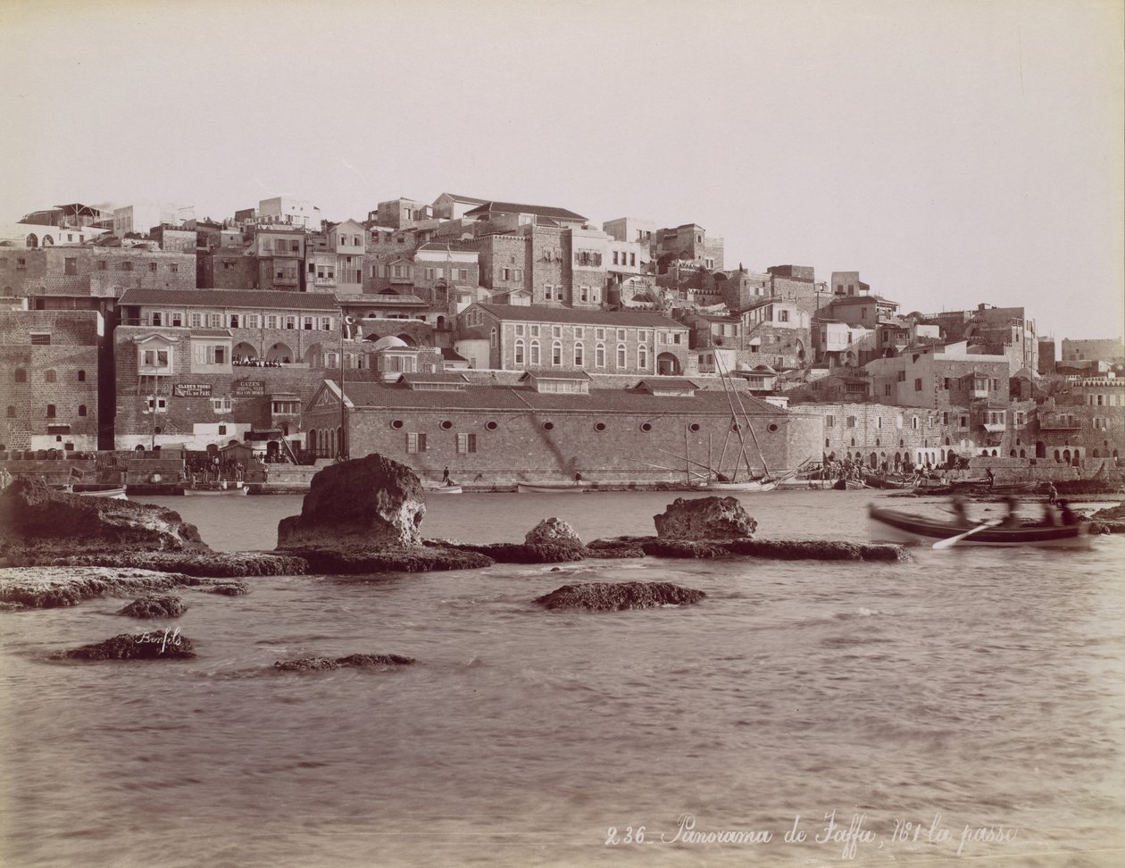 Panorama de Jaffa, ca. 1880. af Félix Bonfils