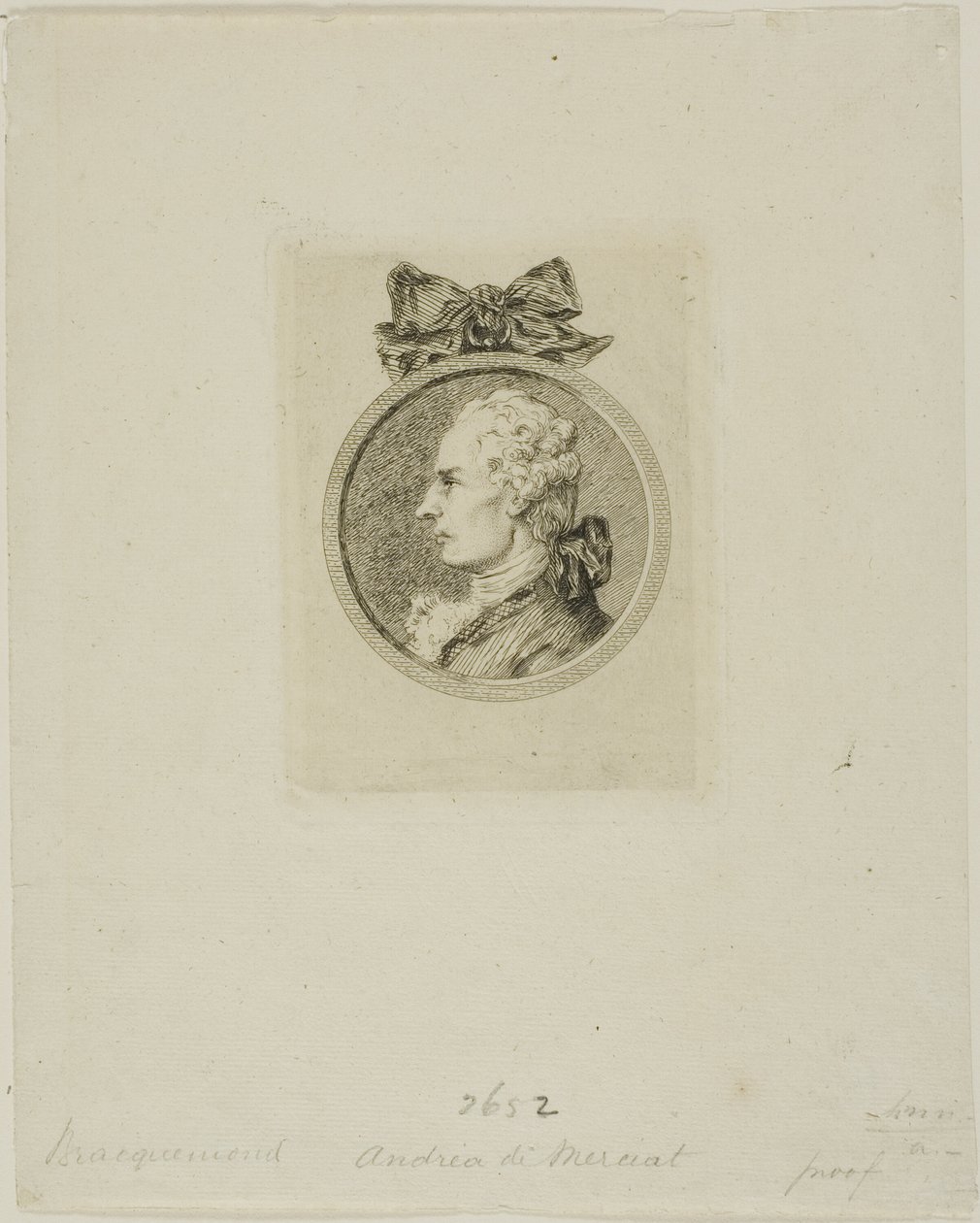 André de Nerciat af Félix Henri Bracquemond