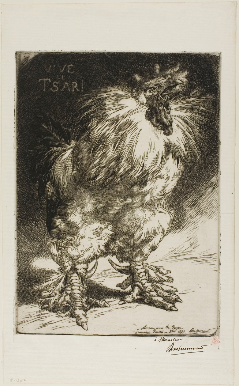 Længe leve zaren! af Félix Henri Bracquemond