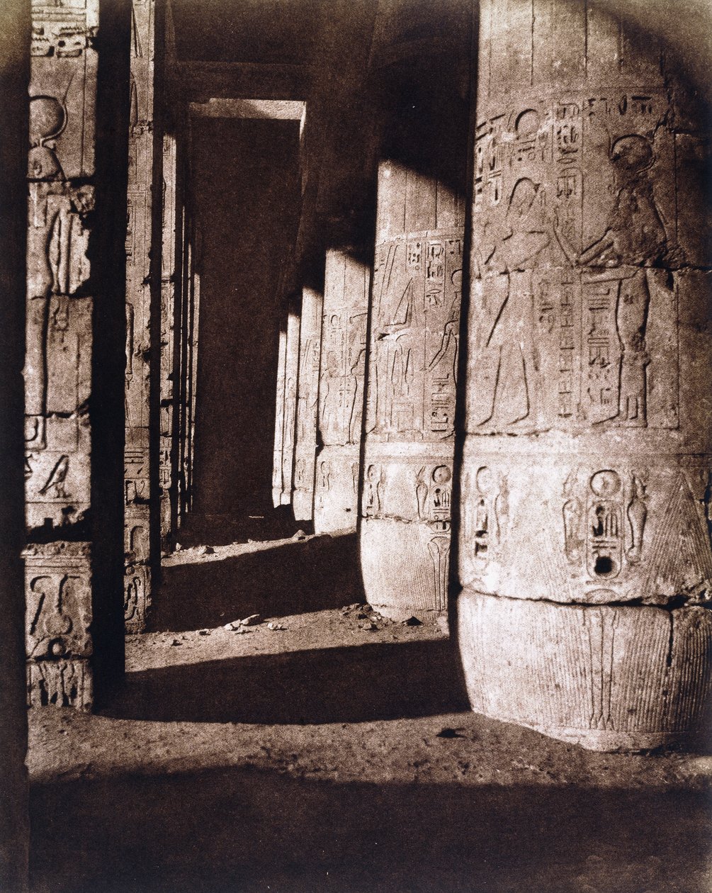 Medinet-Abou af Félix Teynard