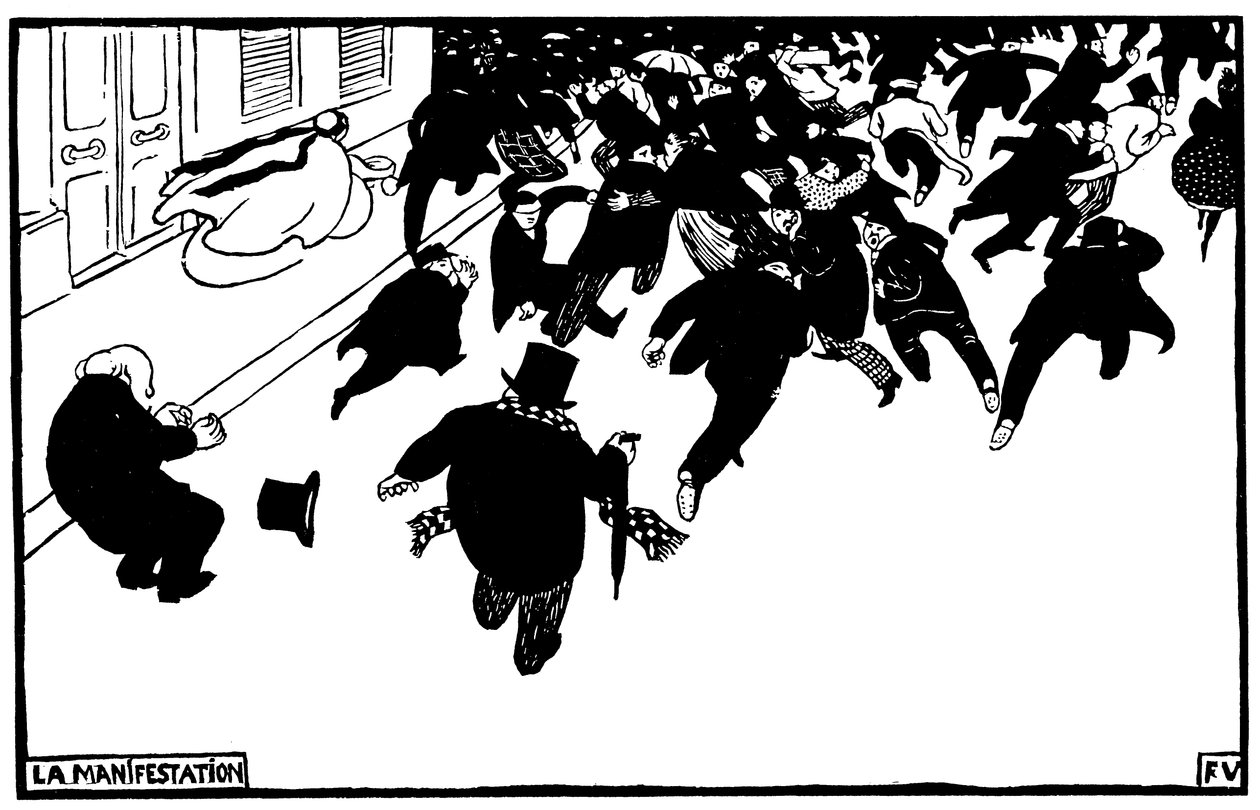 Fransk: Demonstrationen af Félix Valloton