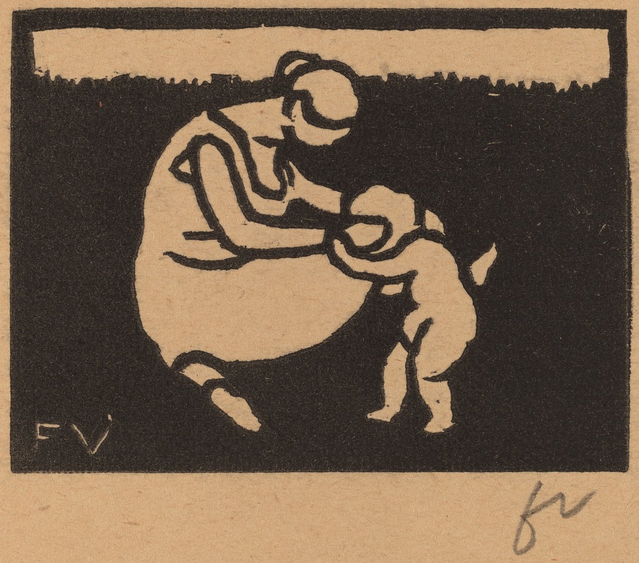 Badende og Barn af Félix Vallotton