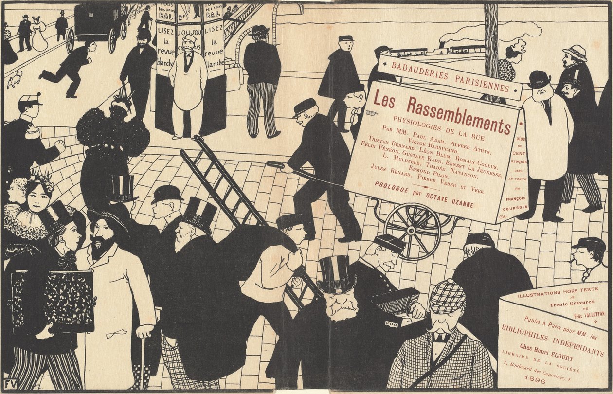 Bogjakke til Les Rassemblements, 1896. af Félix Vallotton