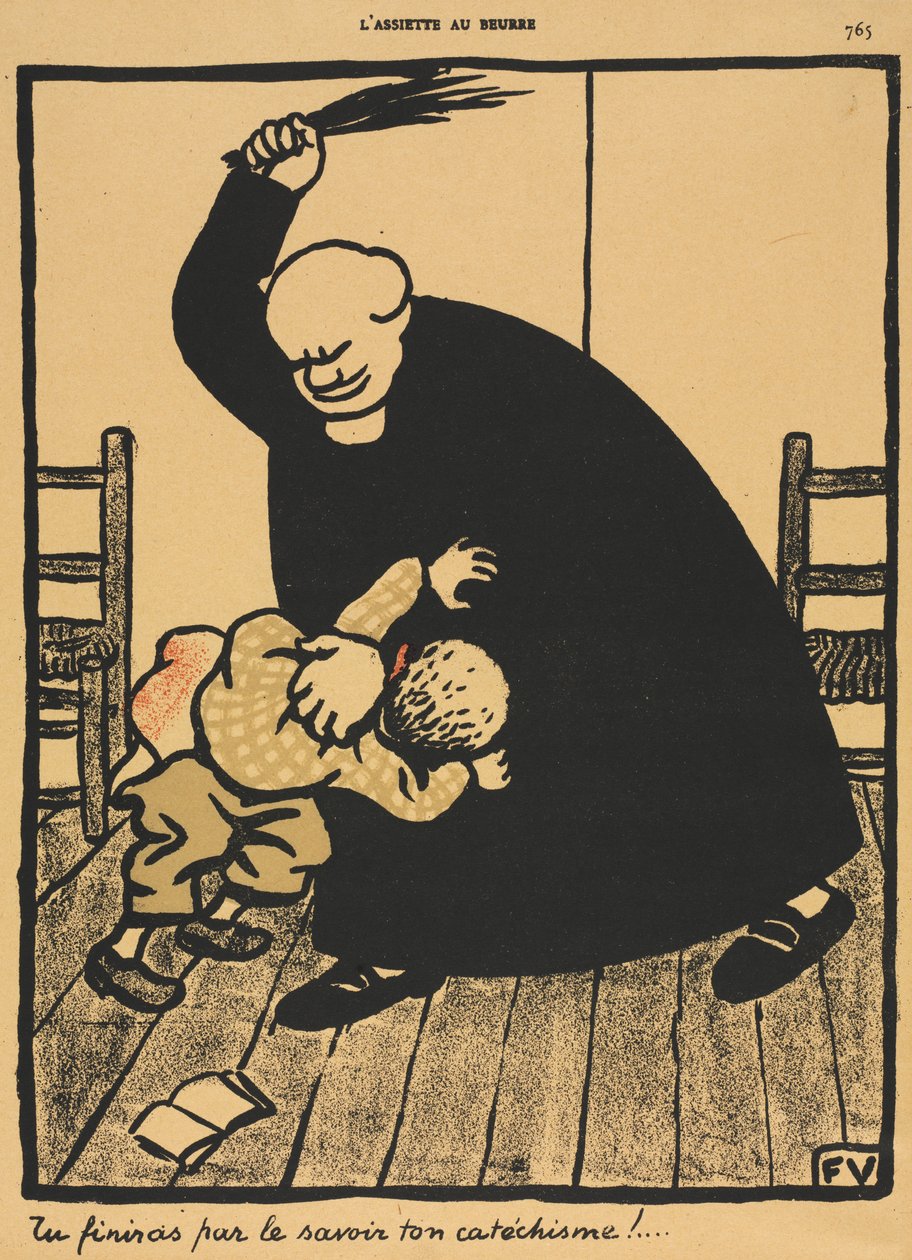 Forbrydelser og straffe VIII, 765: Du lærer... af Félix Vallotton