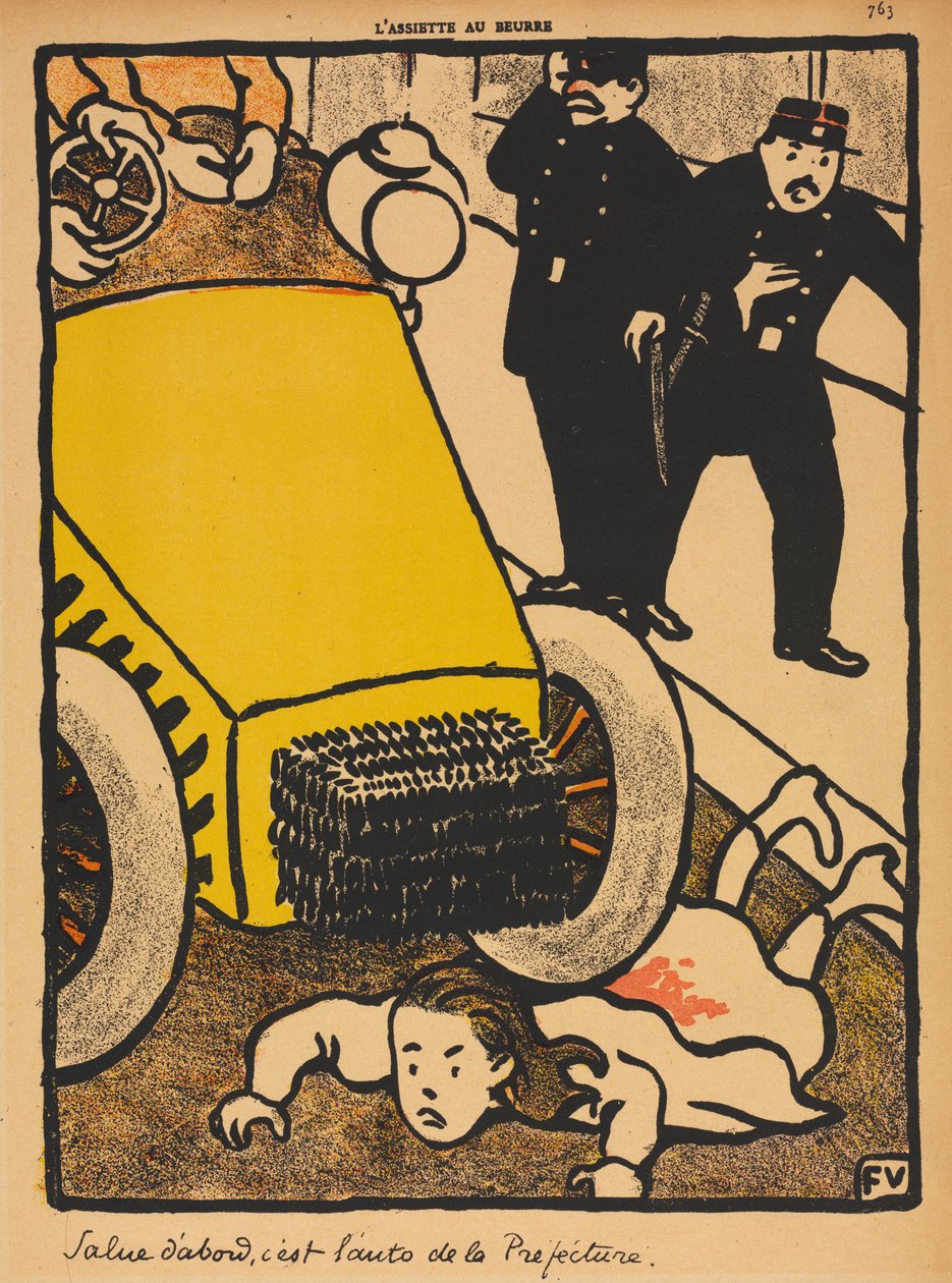 Forbrydelser og straffe VI, 763: Salut først af Félix Vallotton