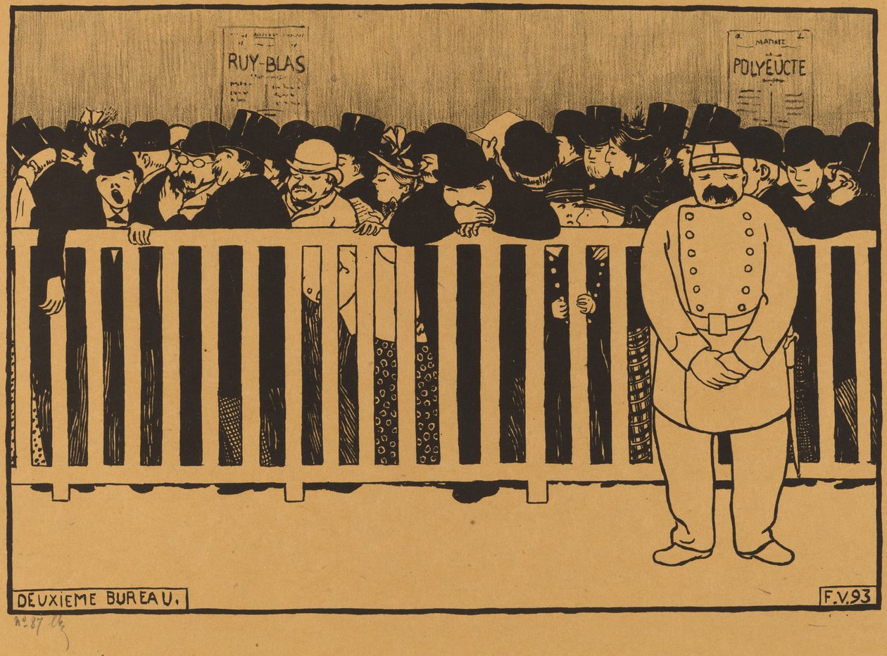 Second Office (Box Office) af Félix Vallotton