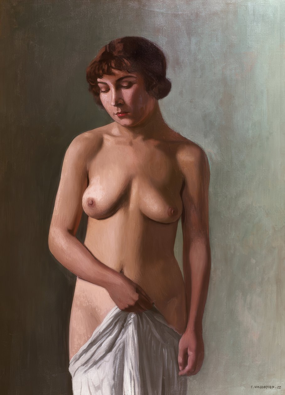 Stående ung pige af Félix Vallotton