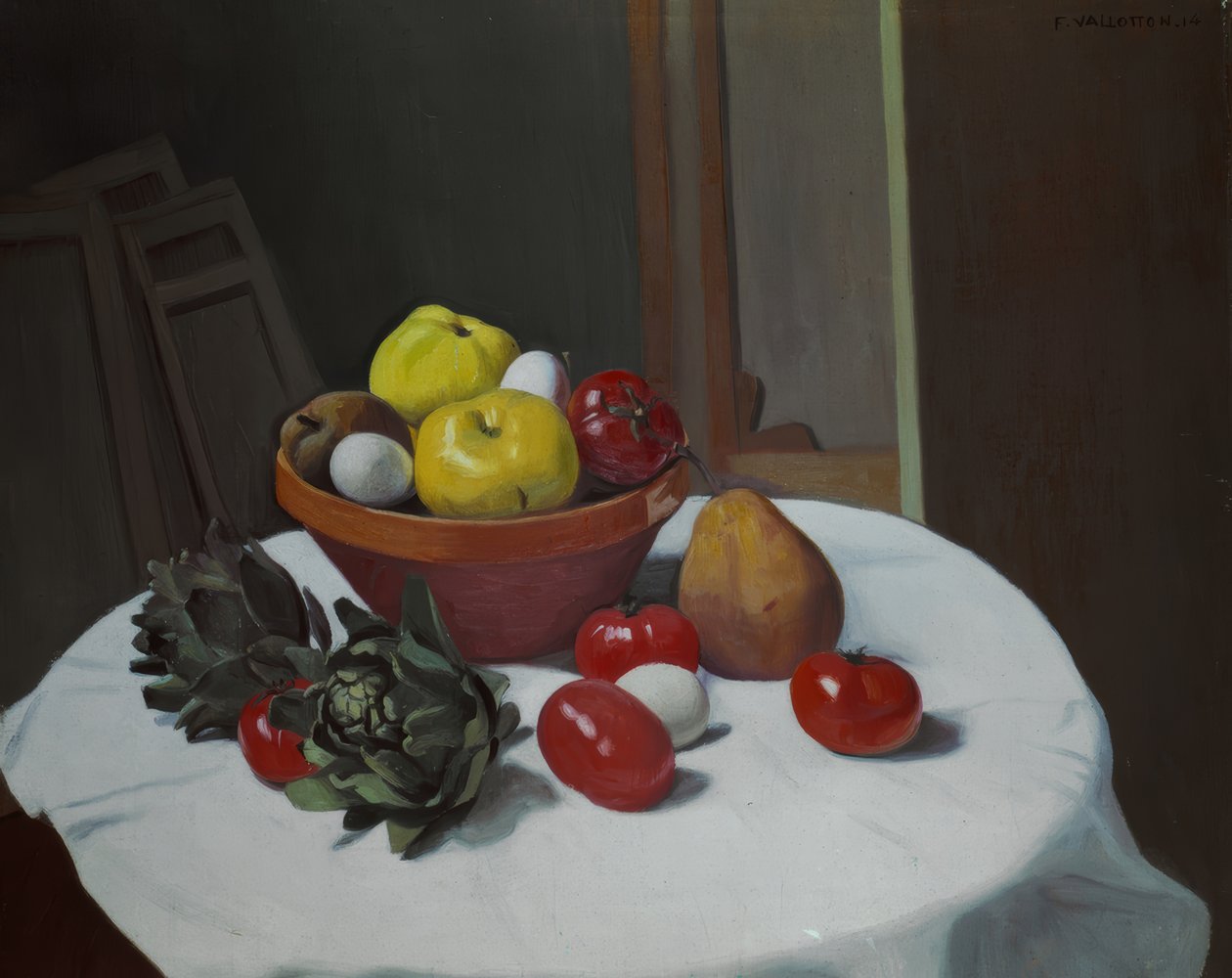 Stilleben (tomater) af Félix Vallotton