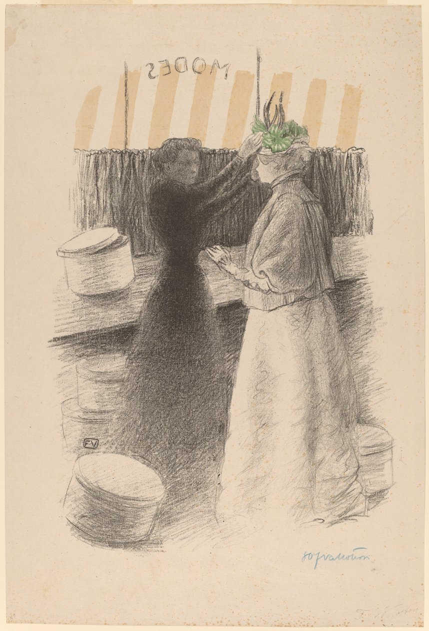 Den grønne hat af Félix Vallotton
