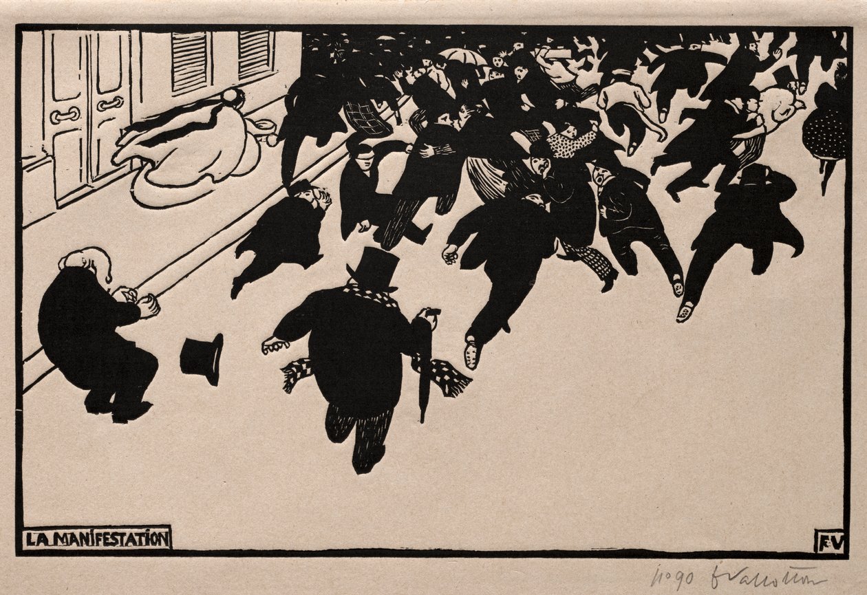 Protesten af Félix Vallotton