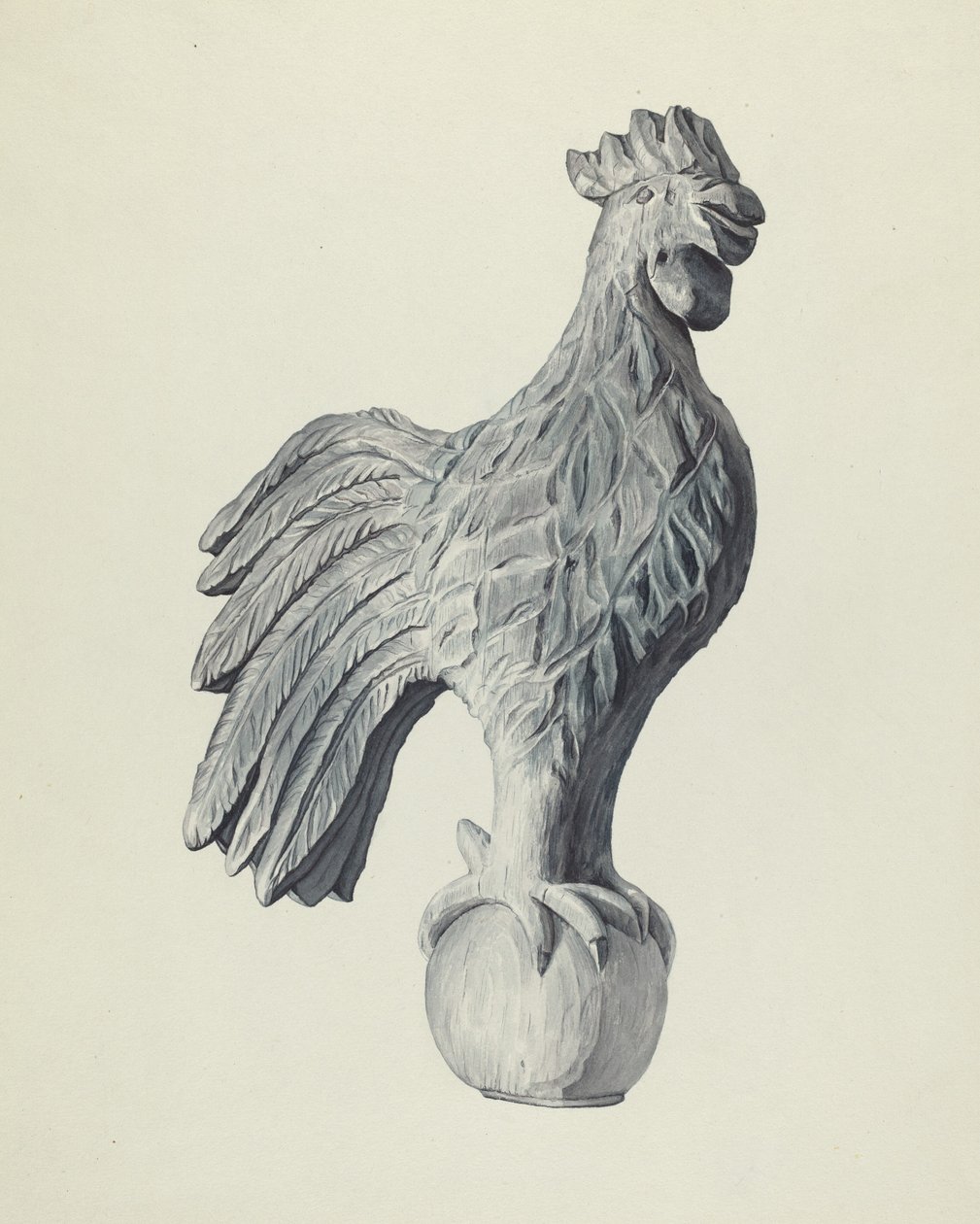 Hane vejrhane af Flora Merchant