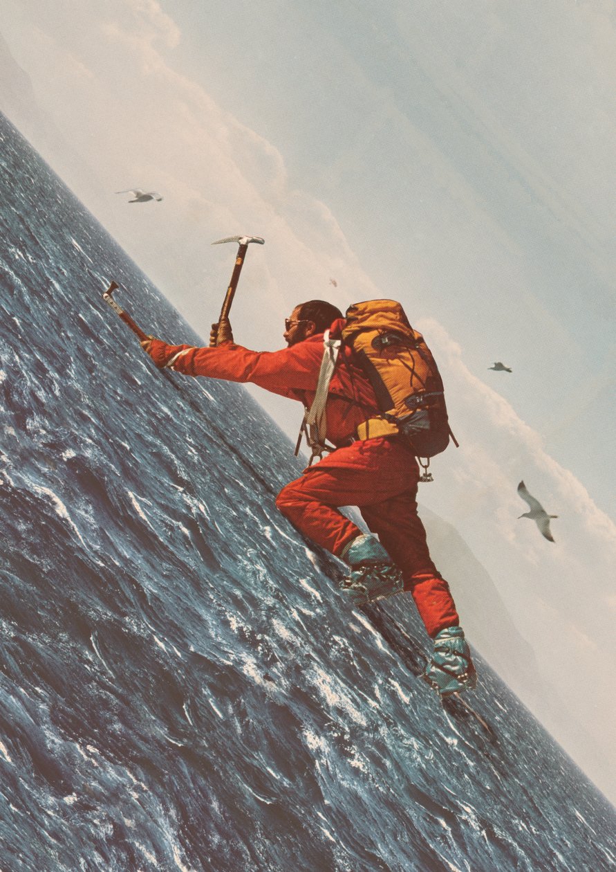 The Mountaineer, 2021 (collage) af Florent Bodart