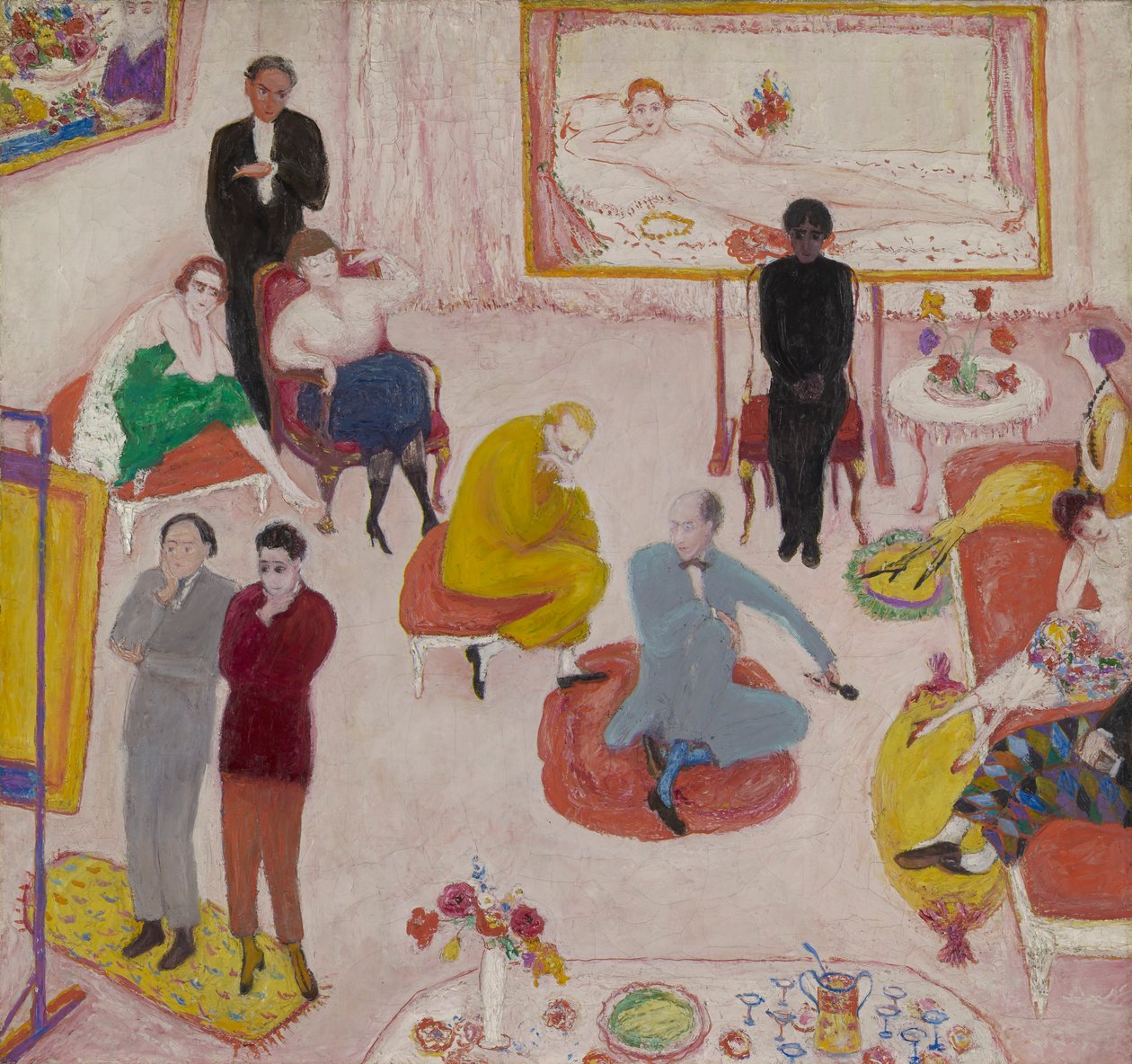 Studiefest (aften) af Florine Stettheimer