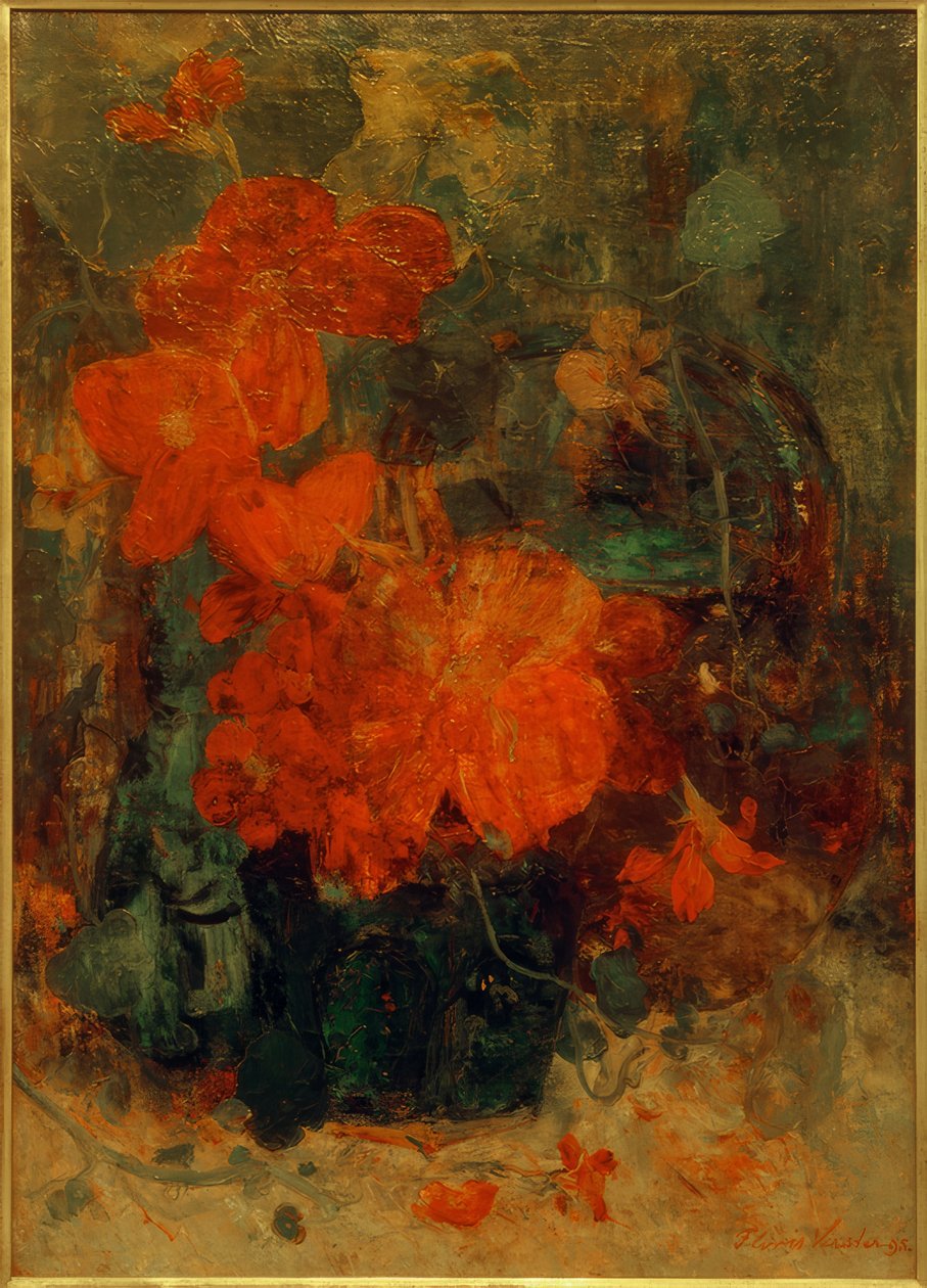 Begonier og nasturtiums af Floris Verster