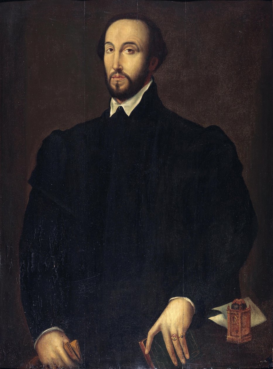 Portræt af Antoine Perrenot de Granvelle (1517-1586), kardinal og minister i de spanske Holland af Follower of Antonis Mor