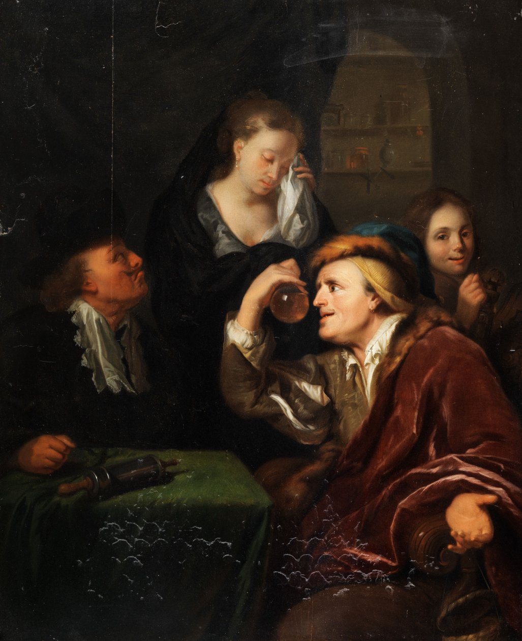 Lægeundersøgelse af Follower of Godfried Schalcken