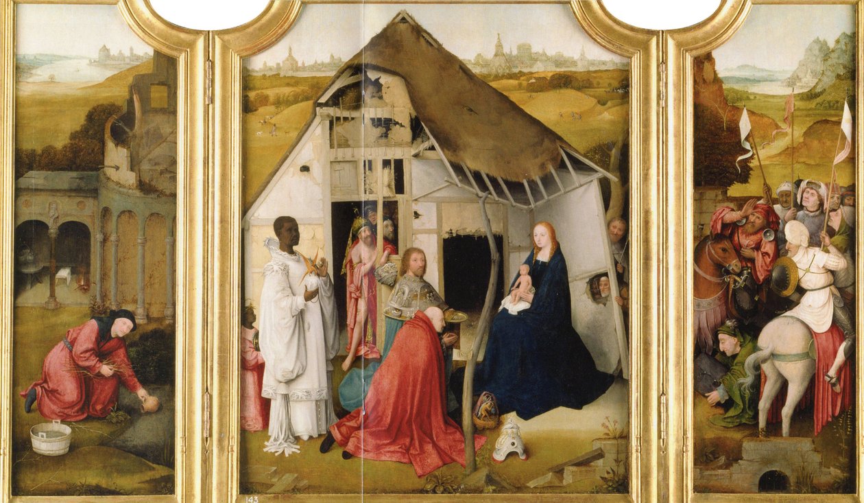 Tilbedelse af de tre konger af Follower of Hieronymus Bosch