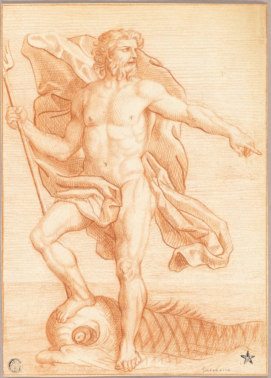 Neptun af Follower of Charles Le Brun