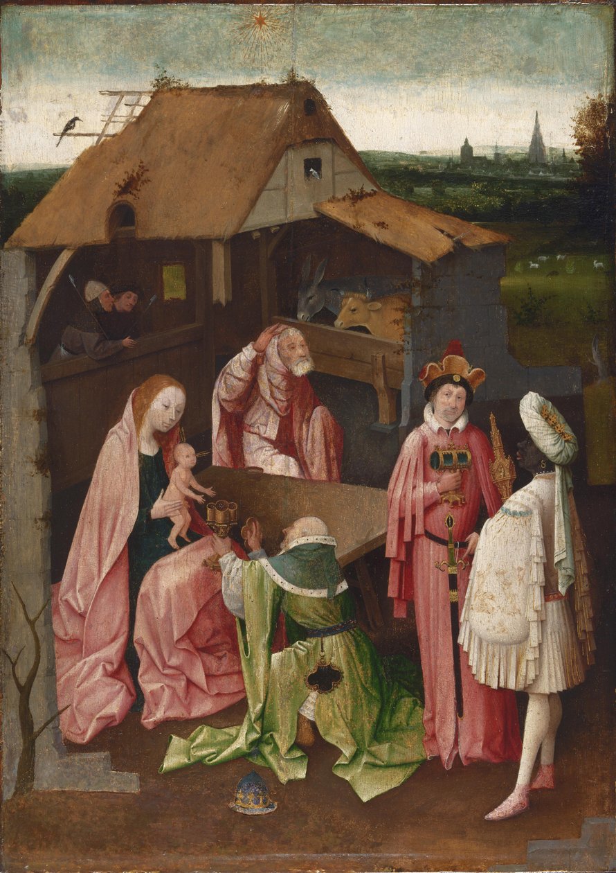 Tilbedelse af magi af Follower of Hieronymus Bosch