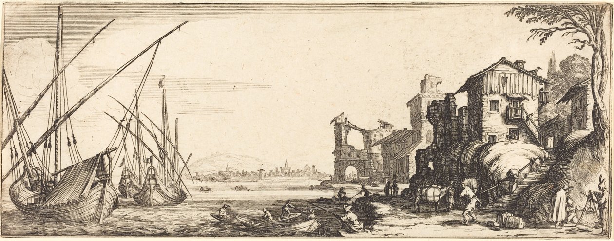 Den Lille Havn af Follower of Jacques Callot