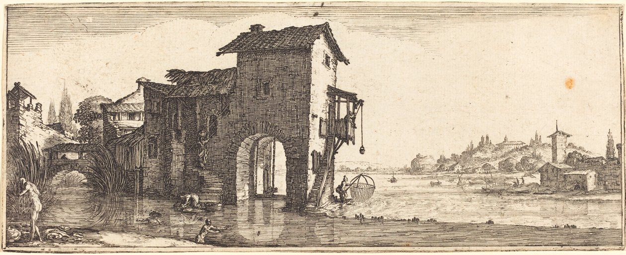 Vandmøllen af Follower of Jacques Callot