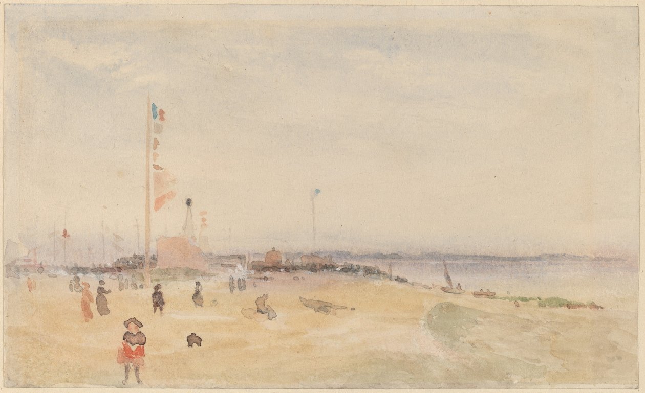 Pourville-sur-Mer af Follower of James McNeill Whistler