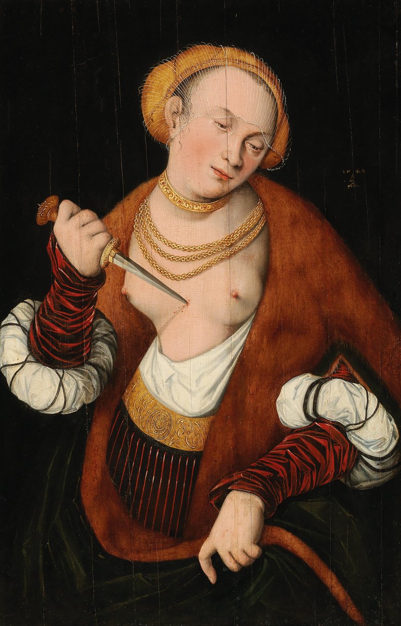 Lucretia af Follower of Lucas Cranach the Elder