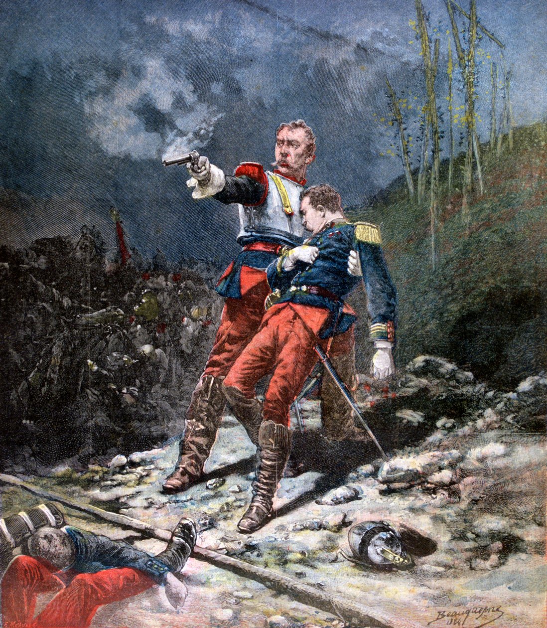 Face the Enemy, 1884, 1890 af Fortuné Méaulle