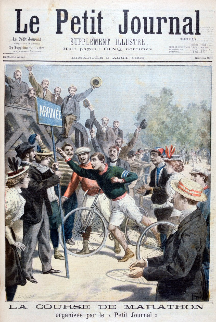 Marathonløb, 1896 af Fortuné Méaulle