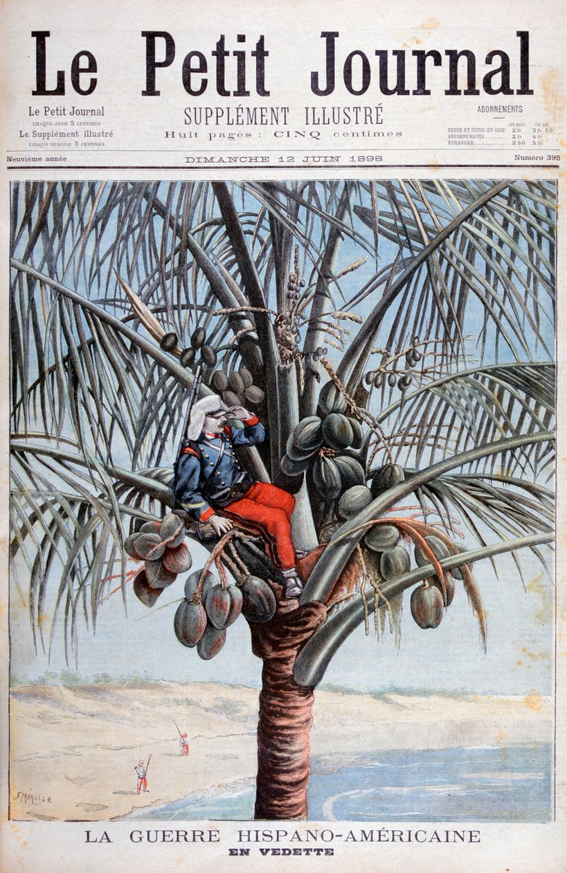 Spansk udkigspost, spansk-amerikansk krig, 1898 af Fortuné Méaulle