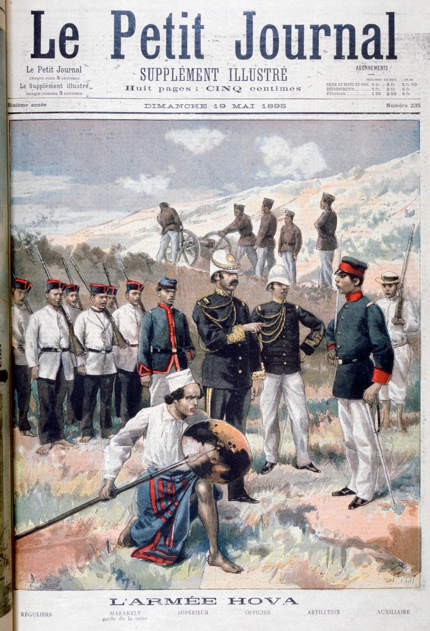 Hova-hæren, Madagaskar, 1895 af Fortuné Méaulle