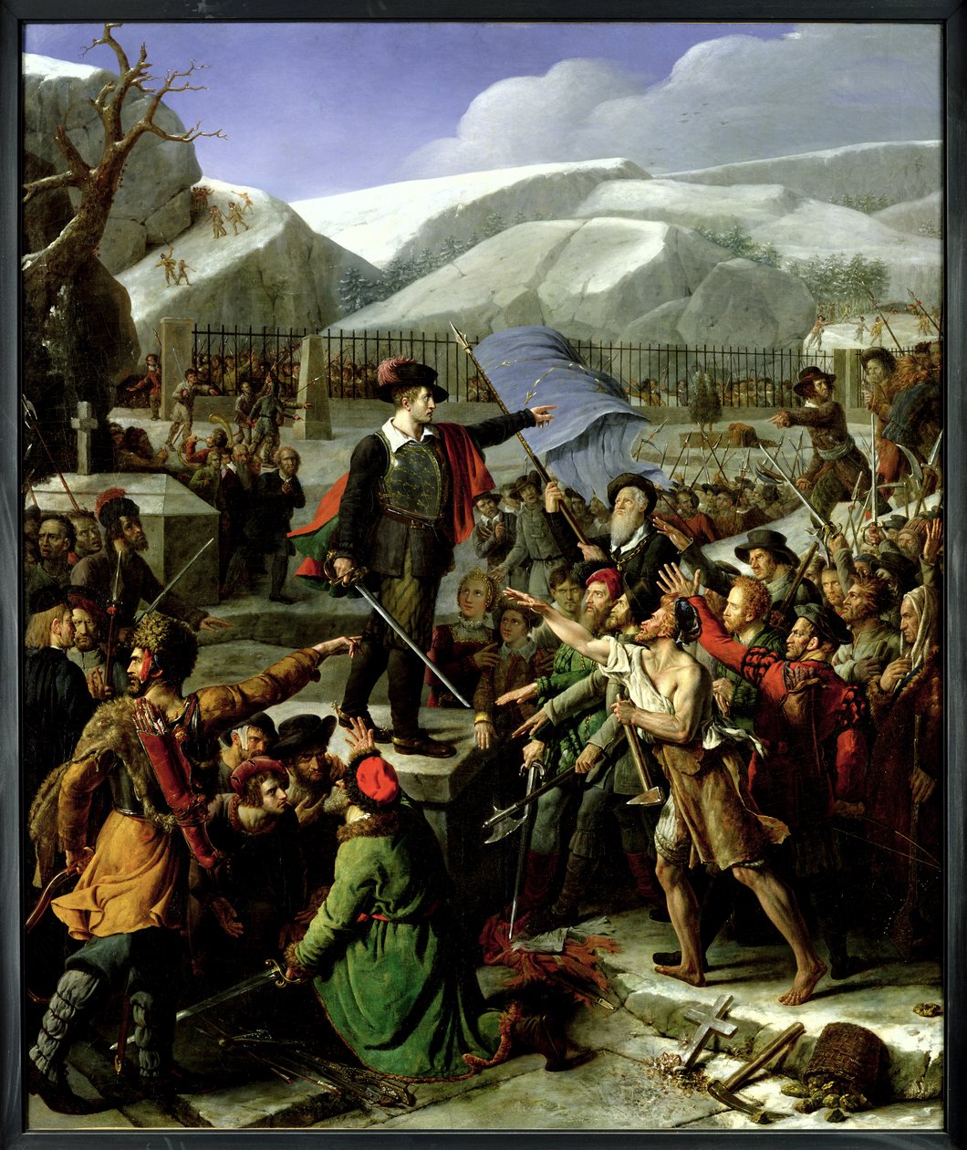 Gustaf Vasa (1496-1560) Taler til bønderne i Dalecarlien af Fortune Dufau