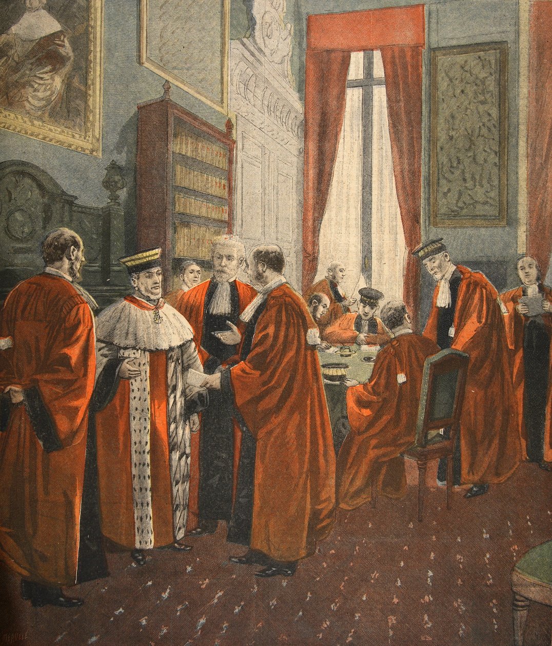 Appelretten under Zola Affaire, illustration fra 